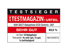 Niemcy 2012: Niania elektroniczna NUK ECO Control - ocena "bardzo dobra"