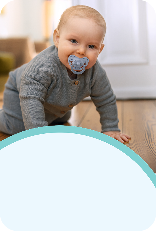 [Translate to Polish (Reborn) nuk.pl:] Baby with soother