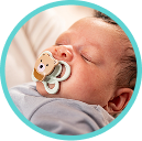 [Translate to Polish (Reborn) nuk.pl:] Baby with soother