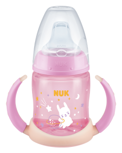 NUK First Choice Learner Butelka Night 150ml z ustnikiem różowa