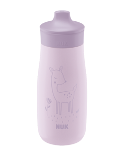   NUK Mini-Me Sip ze stali nierdzewnej 300ml with fioletowy